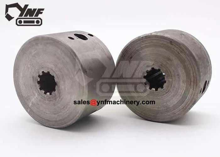 YNF03734-10-Teeth-Coupling-Spline-Hub-OD70-ID14.518-H43-Z3-Bolt-12mm-Connect-Pump-Shaft-SAE-Standard-3