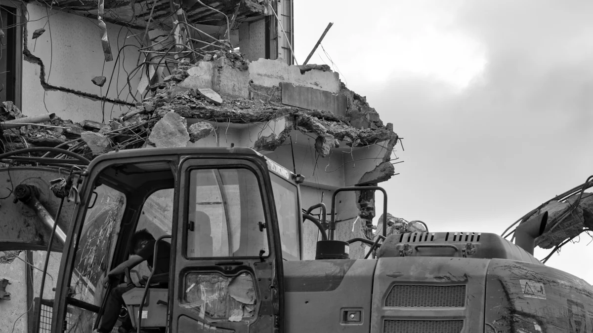 Examples of Excavator Dismantlers in Action
