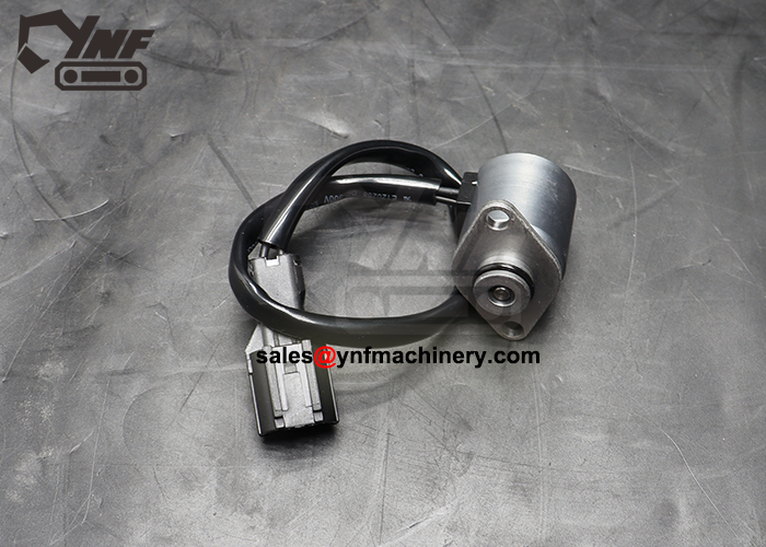 Male connector type solenoid valve for excavators