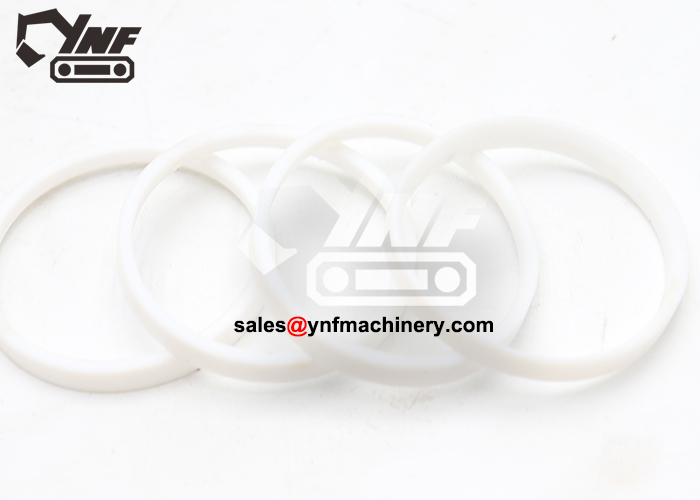 Rubber ring close-up – chemical-resistant white compound