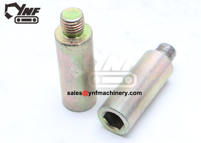 Gold color rubber screw for vibration dampening in excavators
