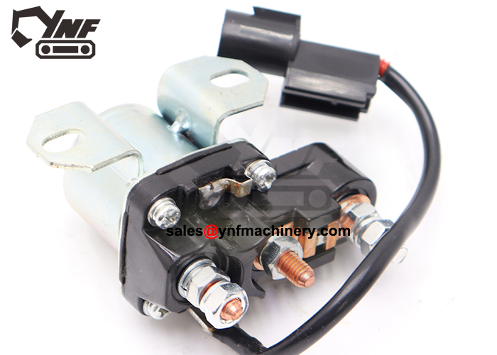 Electrical relay switch for hydraulic excavators
