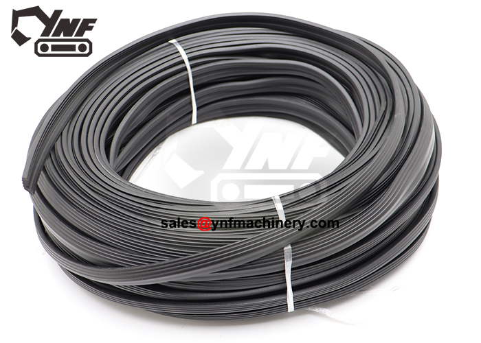 Black rubber outer seal for slewing system