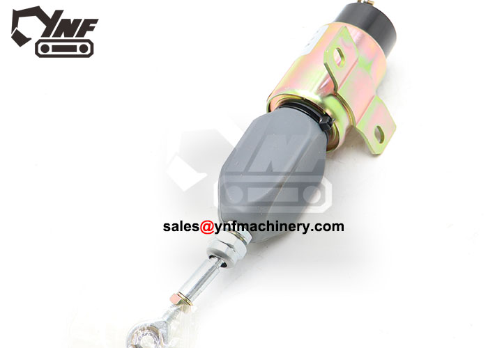 24V electrical fuel cutoff solenoid side view