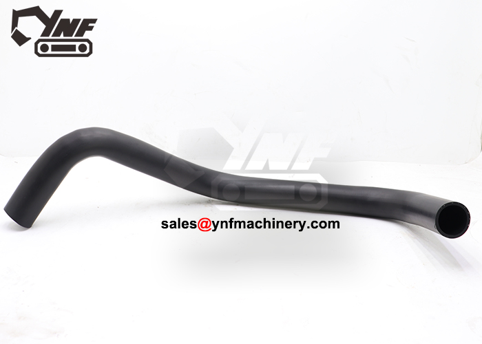 Heavy-duty radiator water hose for excavator engine bay