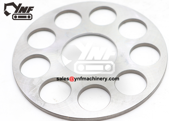High precision set plate for excavator pump