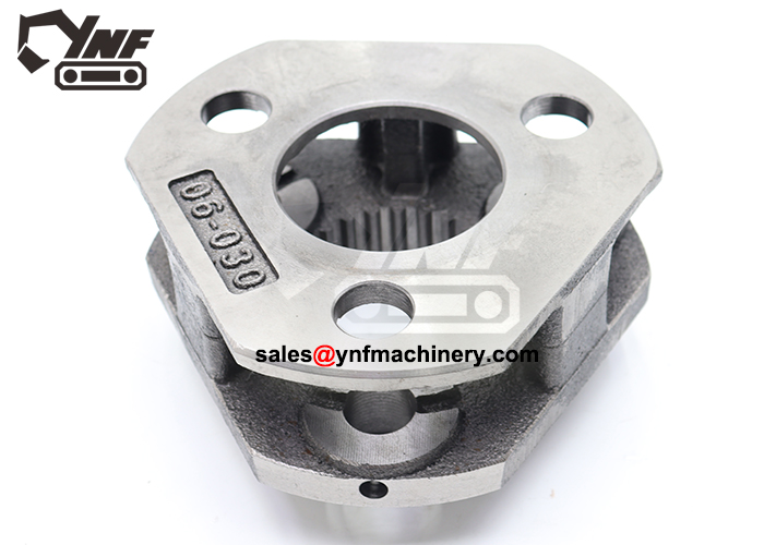 Excavator final swing stage carrier