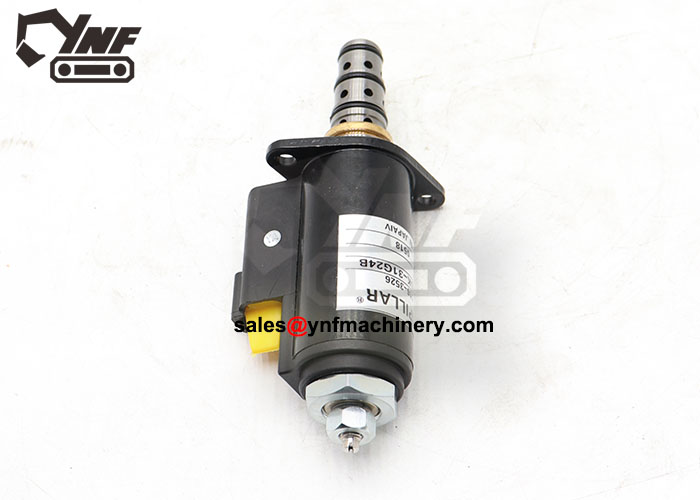 24V solenoid swing valve for excavator pumps