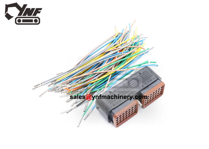 excavator electrical connector 70 pin female plug with wire