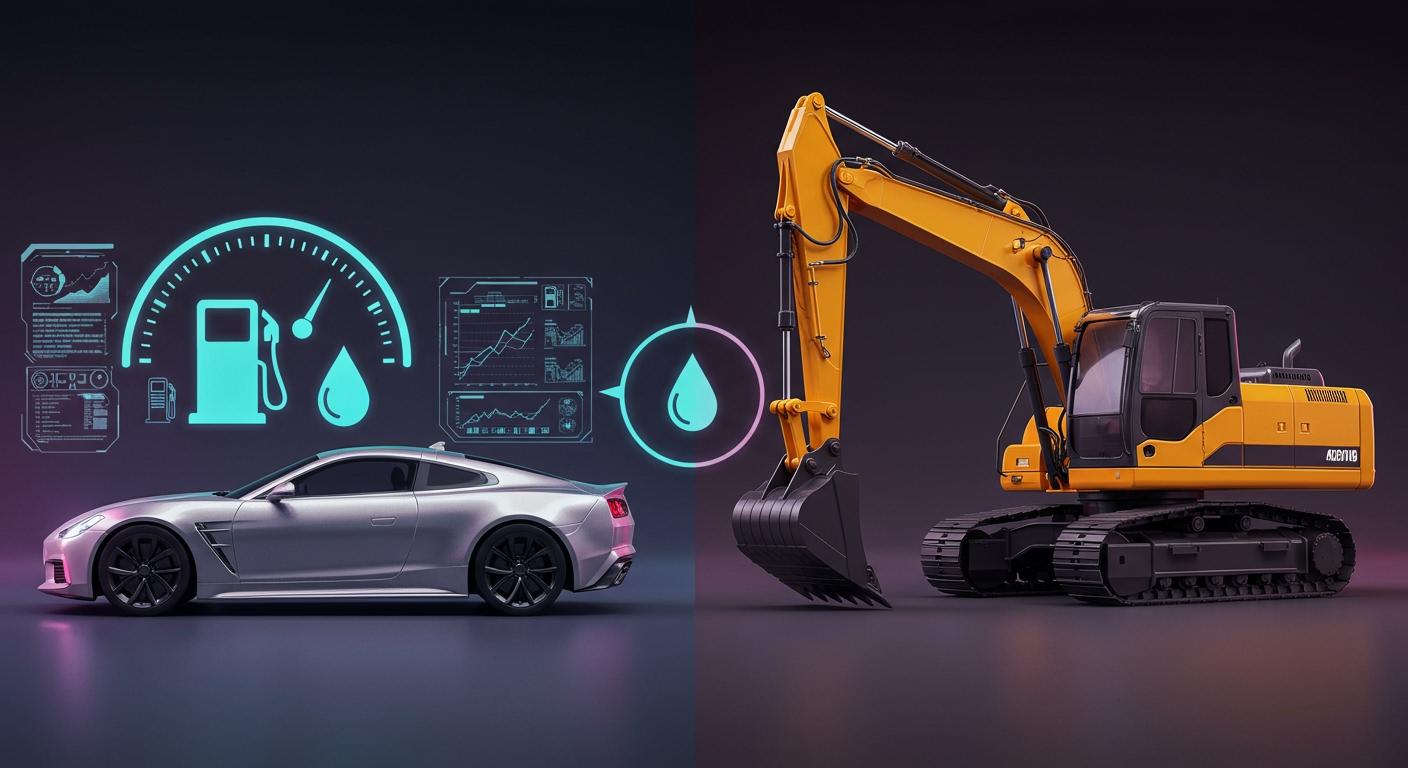 How Vehicle Fuel Pumps and Excavator Hydraulic Pumps Impact Fuel Use