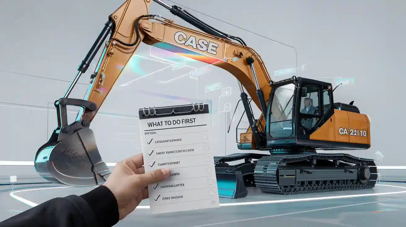 Case CX210 excavator parts: what to do first