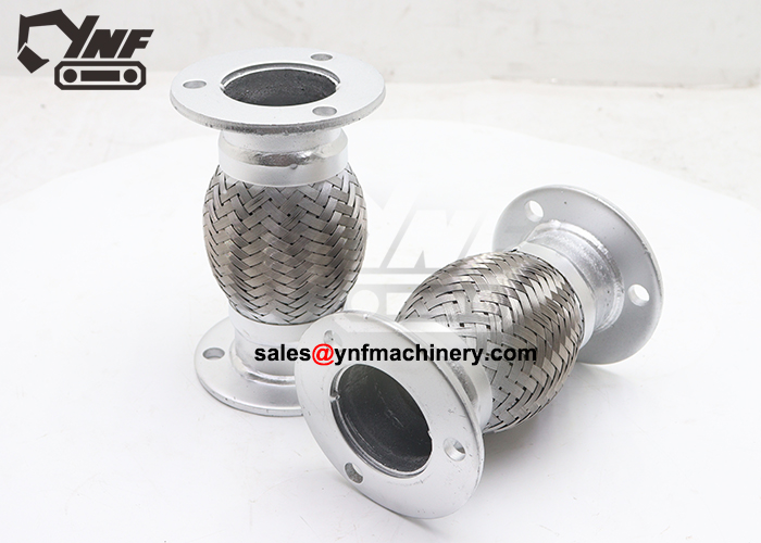 YNF17186 muffler tube for excavator engine noise reduction and exhaust efficiency