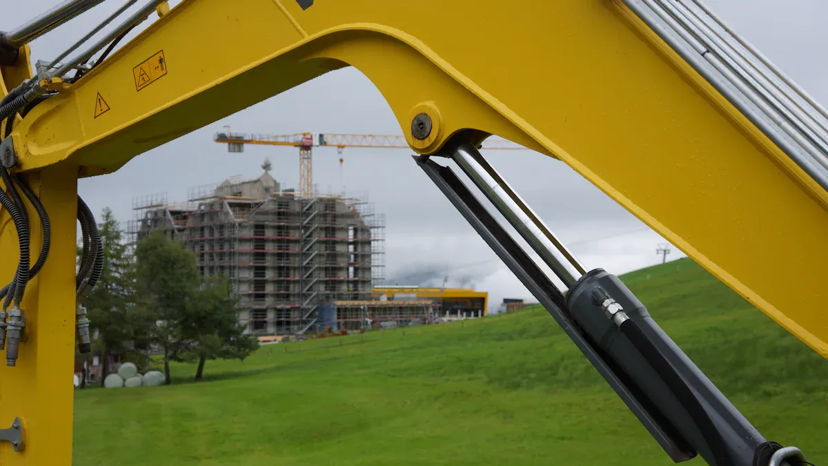 Key Parts: Boom, Arm, Bucket