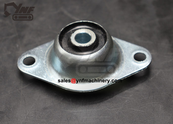 Heavy-duty PCD73 W54 H30 M12 rubber mount for excavator engine support