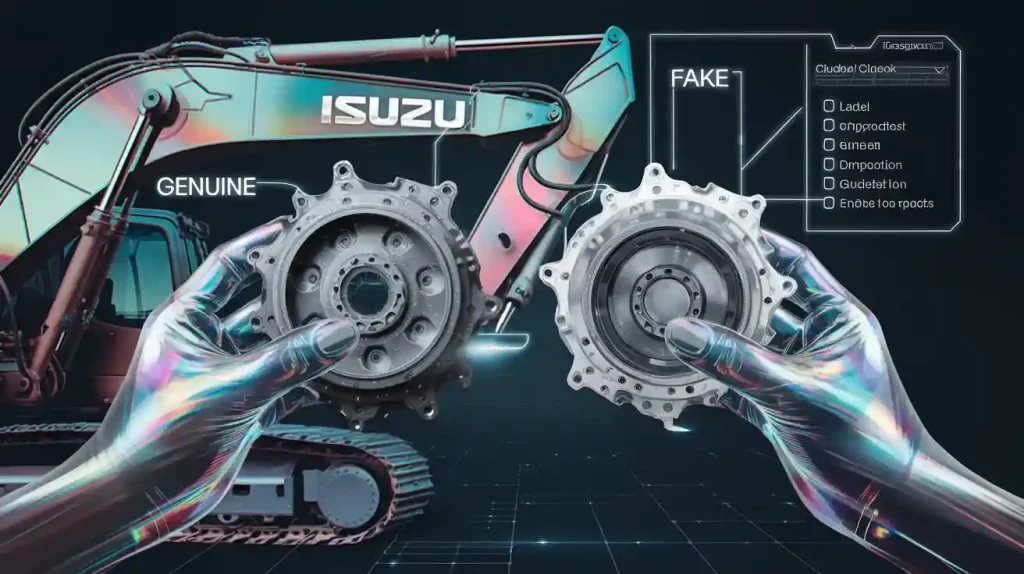 How can you spot real Isuzu excavator engine parts