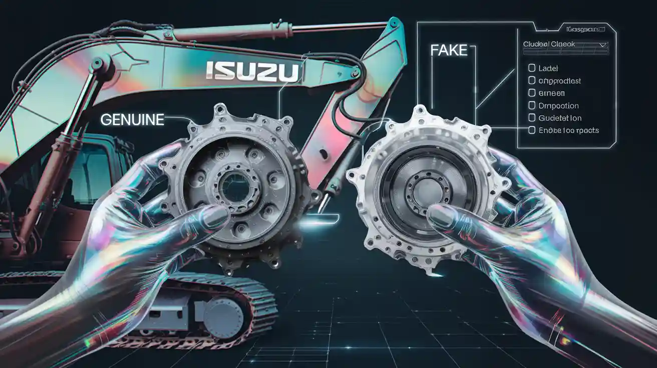 How can you spot real Isuzu excavator engine parts