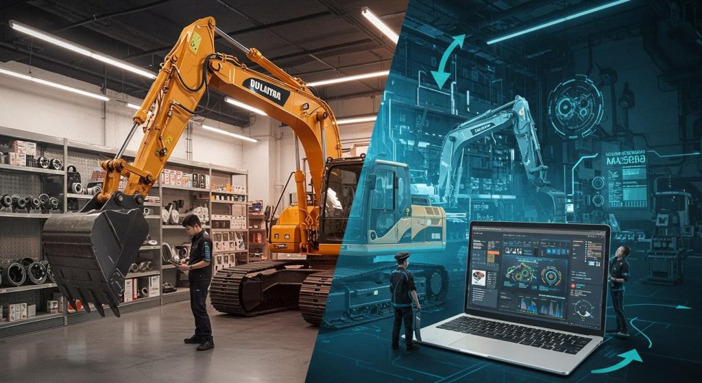 Pros and Cons of Buying Excavator Parts Online and Offline in Malaysia