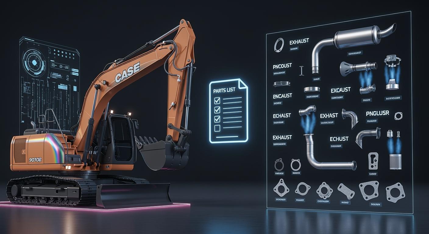 Case 9010B excavator exhaust parts list made simple
