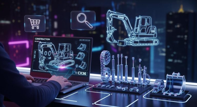 Case construction mini excavator CX36 parts made easy online