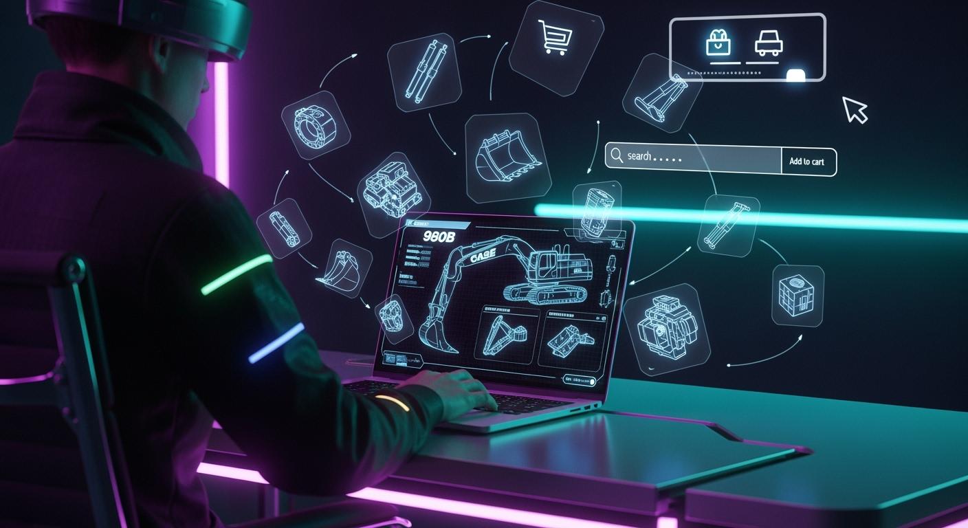 Case 980B excavator parts made easy online