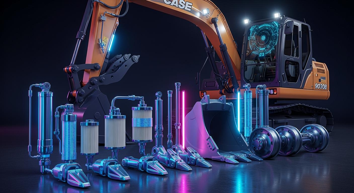 Case 9030B excavator parts you’ll replace most often