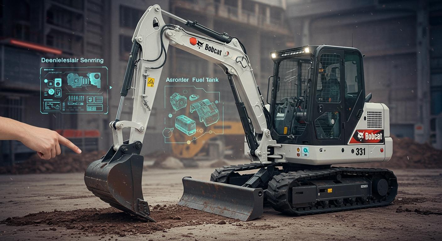 Bobcat 331 excavator fuel tank parts made easy for beginners