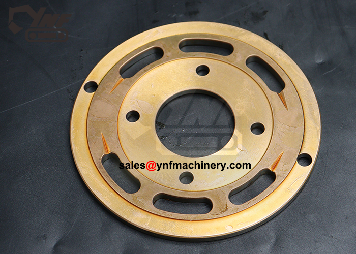 Excavator piston pump oil distribution plate