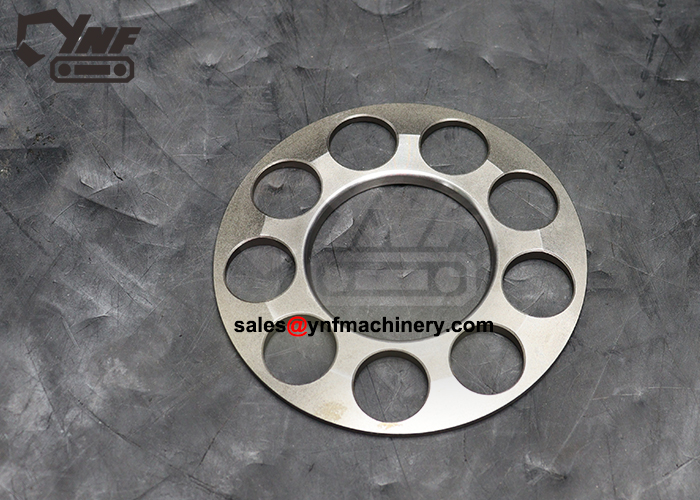 Excavator pump nine-hole set plate