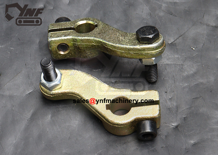 Excavator throttle pull arm replacement