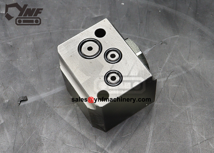 Excavator hydraulic solenoid valve base