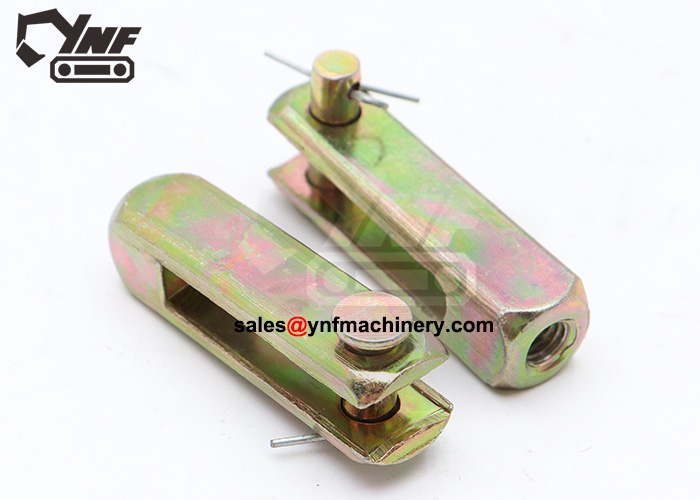 Excavator throttle cable holder clamp