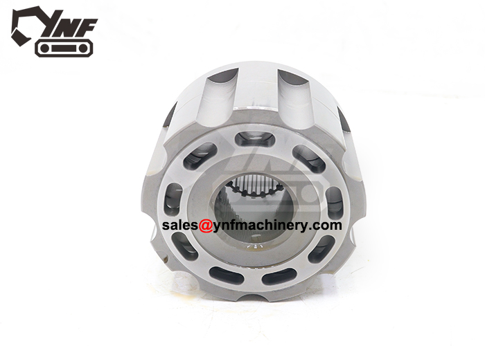 Hydraulic piston pump cylinder block machining