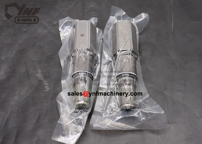 Excavator hydraulic safety valve replacement