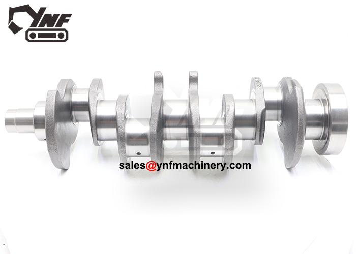 Durable crankshaft for construction machinery engines