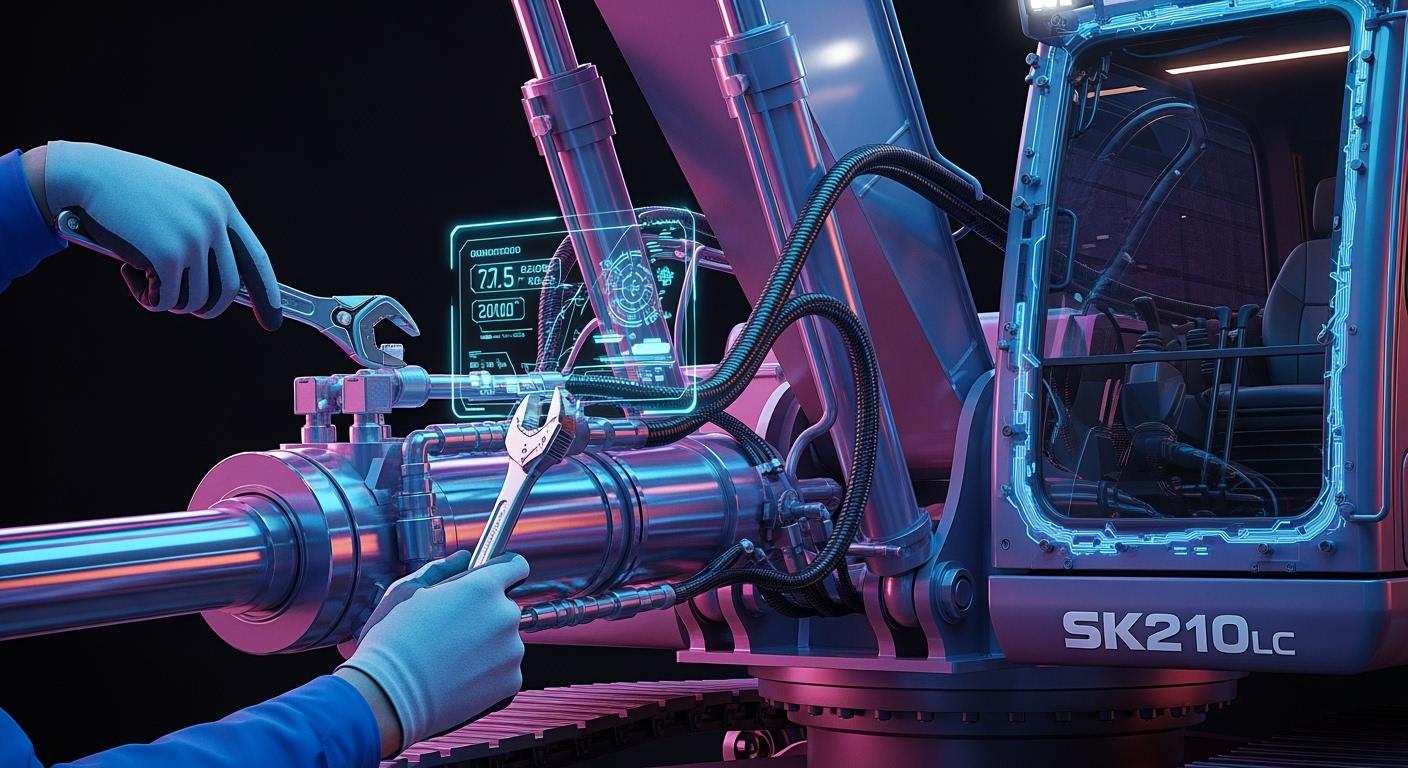 How to Service SK210LC Hydraulic Parts Step by Step