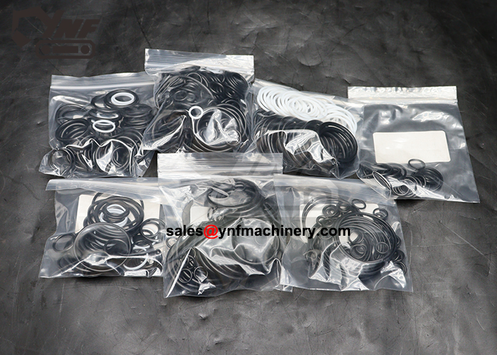 Excavator main control valve sealing components