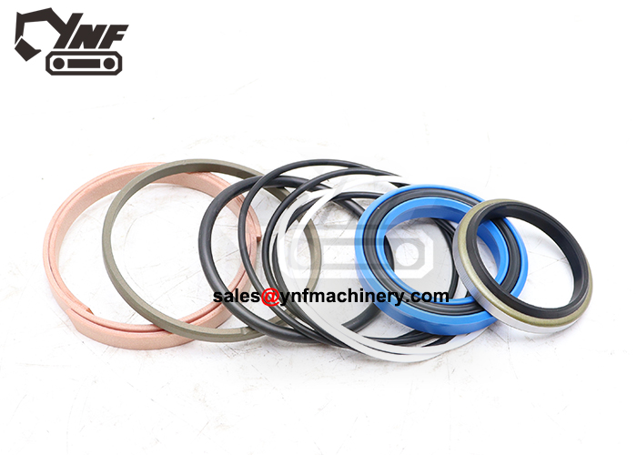 Excavator boom cylinder sealing components