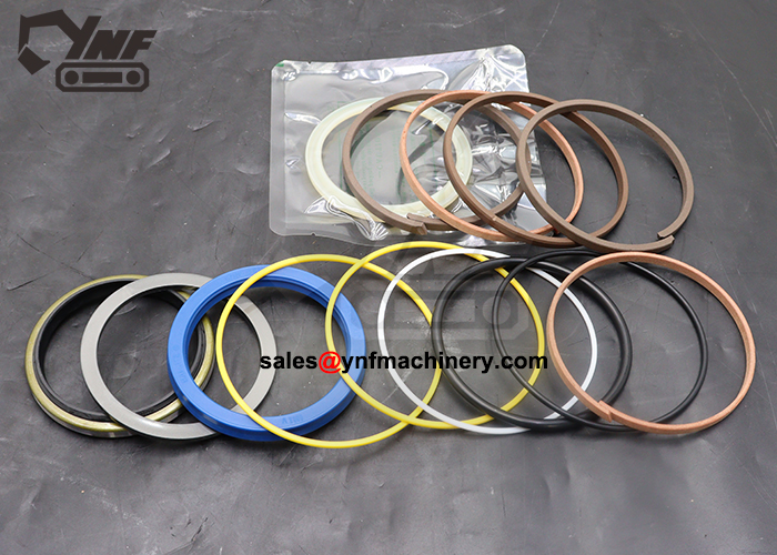 Excavator arm cylinder sealing components