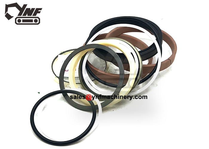 Bucket cylinder piston and rod seal set