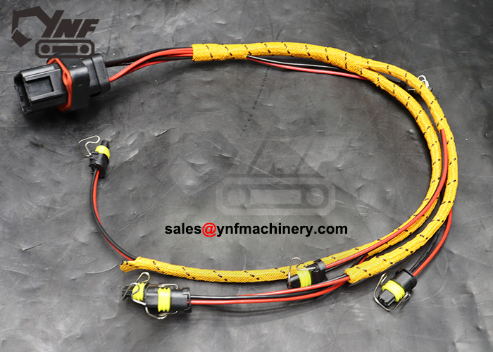 Heavy-duty C9 engine injector harness
