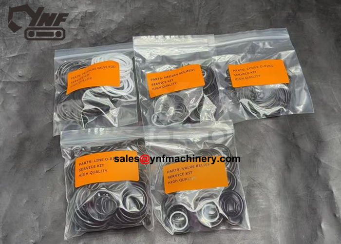 Excavator main valve seal kit replacement