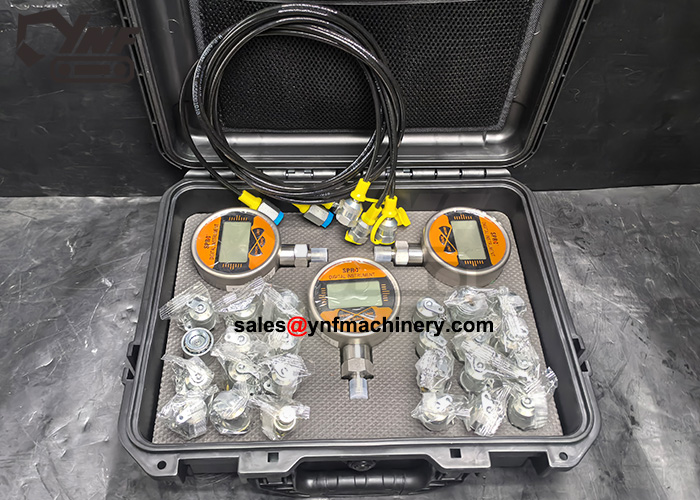 Industrial hydraulic pump pressure gauge