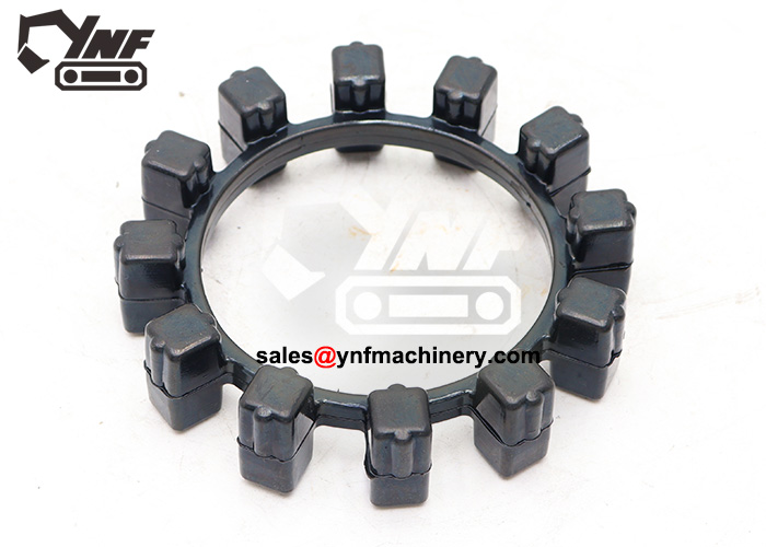 Heavy torque flexible rubber coupling