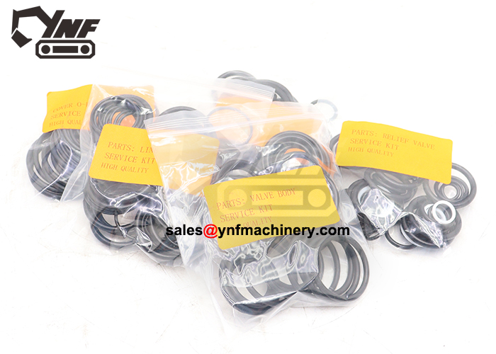 Hydraulic distribution valve seal components