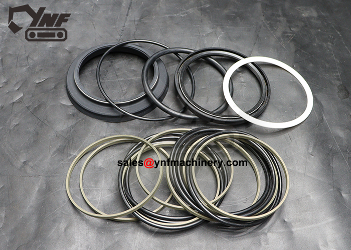 Durable hydraulic rotary joint seals for excavator