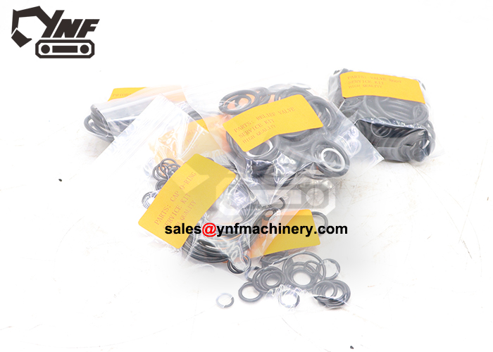 Durable hydraulic valve seals for excavator