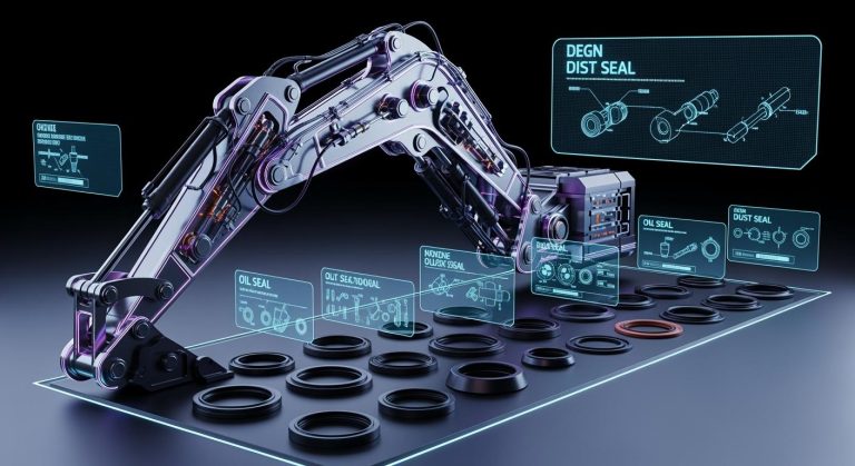 What are the different types of seals for excavator parts