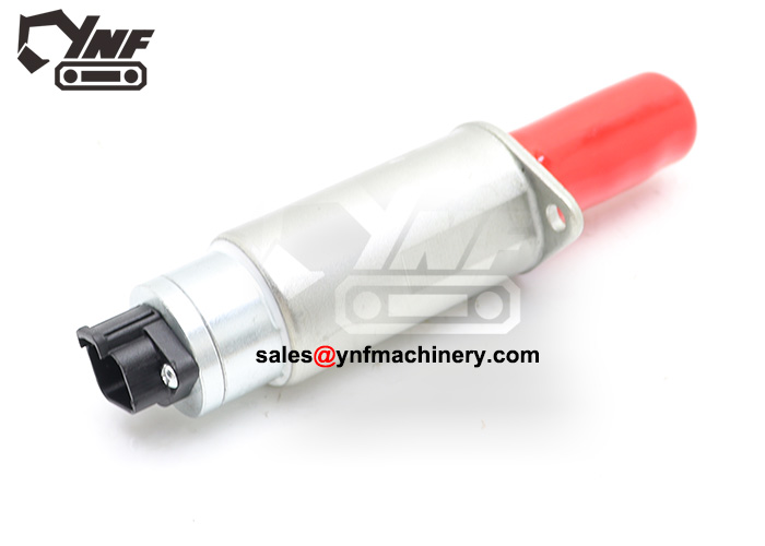 Excavator solenoid valve for pump control