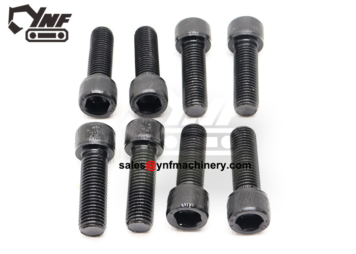 Replacement spline screw for excavator assemblies