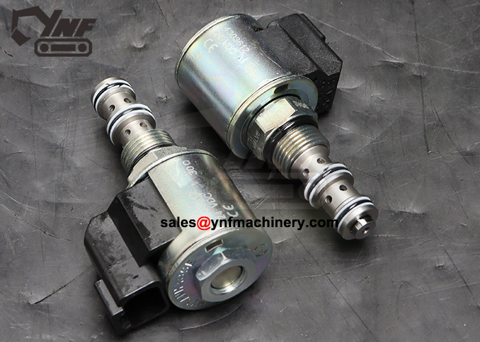 Excavator solenoid valve assembly